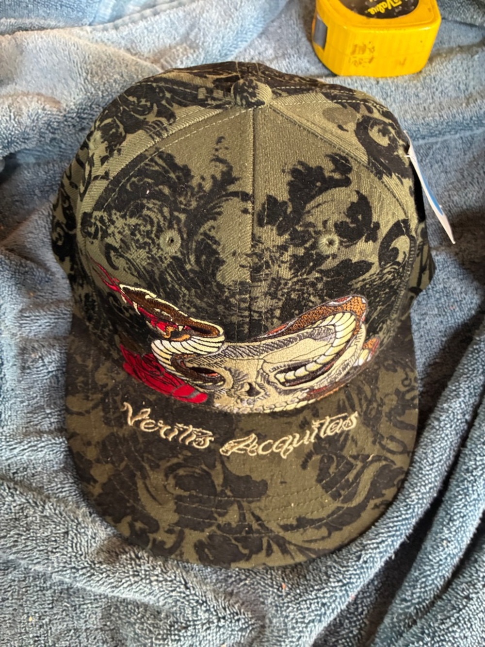 Men's Olive Green Embroidered Baseball Cap